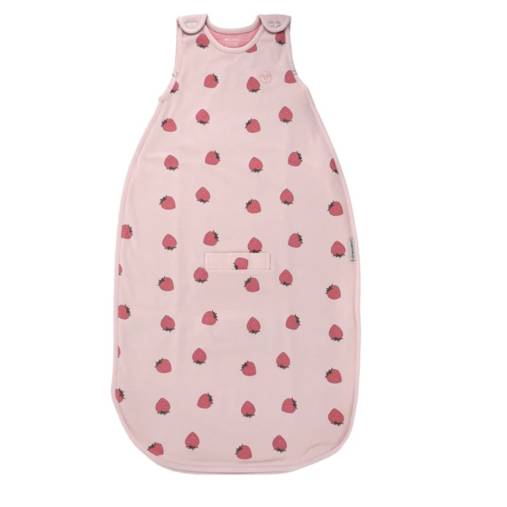Woolino 4 Seasons Ultimate Baby Sleep Sack - Strawberry Print